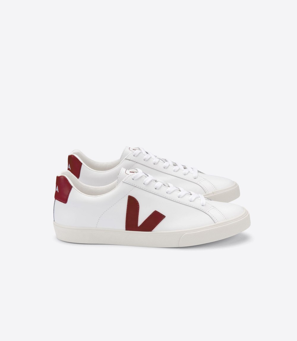 Veja Trainers Mens White - Esplar Leather - ZCMB-54129